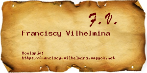 Franciscy Vilhelmina névjegykártya